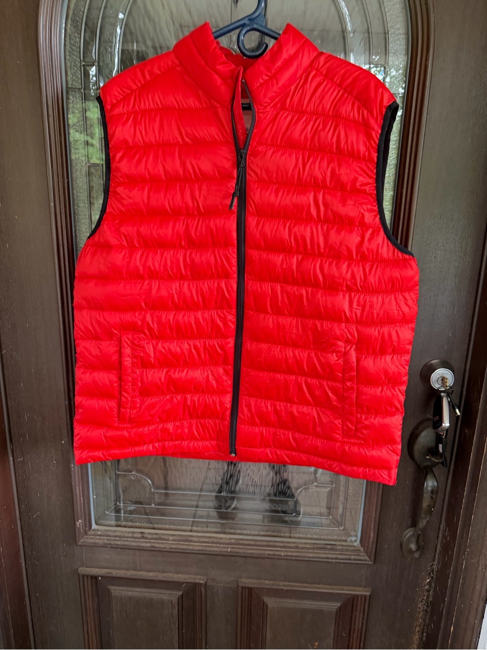 Aeropostale Bright Red Quilted Puffer Vest